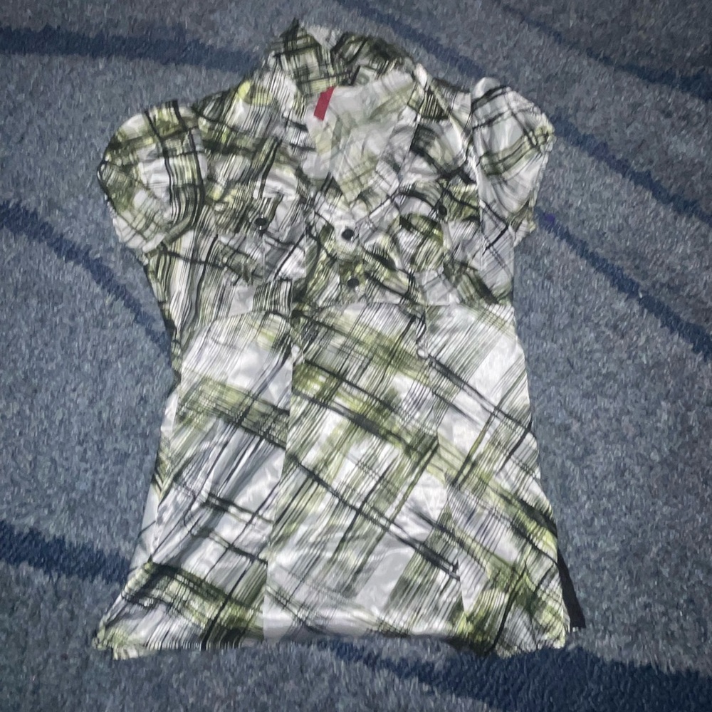 Silk short sleeve top